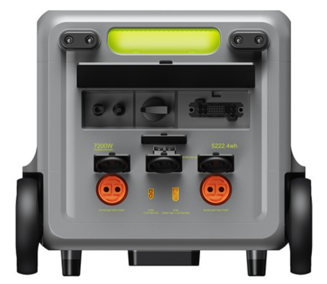 FOSSiBOT F7200 Hordozható Töltőállomás, Zöld, 7200W, 5222.4Wh (5.2kWh), UPS & BMS, 6500+ Ciklus LiFePO4, 5200W Hibrid Töltés, Intelligens App Vezérlés [5]