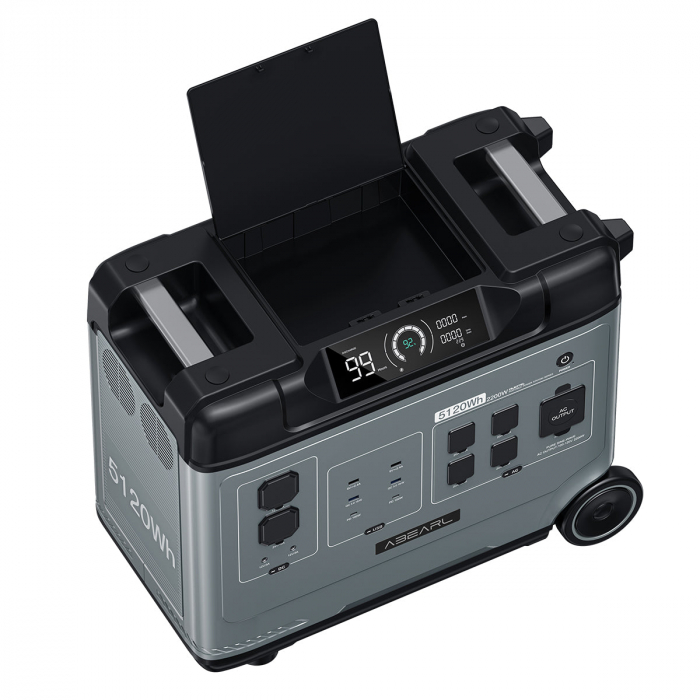 Oukitel Abearl P5000E Pro hordozható elektromos töltőállomás / külső akkumulátor, 5120Wh, 4000W gyors töltés, napenergia töltés [3]