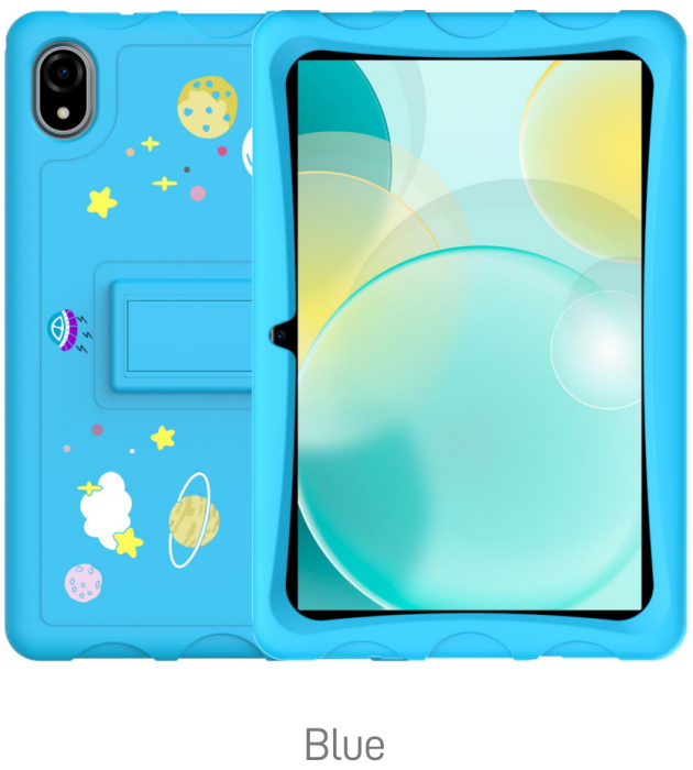 Doogee U10 Kids Kék Tabletta, IPS 10.1" HD, Android 13, 9GB RAM (4GB + 5GB bővíthető), 128GB ROM, RK3562, 5060 mAh, Szilikon tok, Gyerekeknek szánt alkalmazások [2]