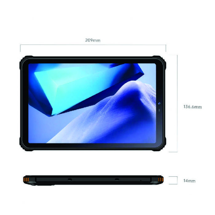 Tablet Oukitel RT3 Zöld, 4G, 8" HD IPS, 4GB RAM, 64GB ROM, Android 12, MT6762 P22 OctaCore, IP68, 10W Töltés, 5150mAh, Dual SIM [3]