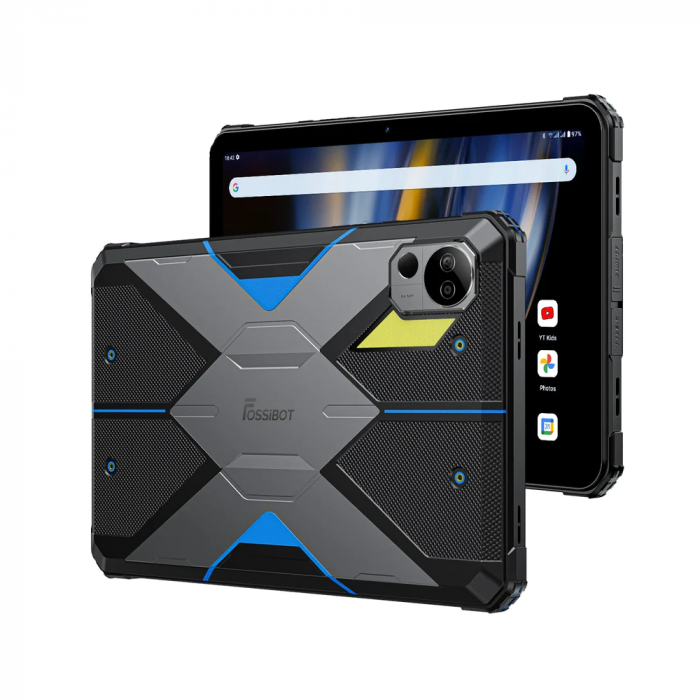 Tablet Fossibot DT2 Kék, 4G, 10,4" HD 2K, 20GB RAM (12GB + 8GB bővíthető), 256GB ROM, 64MP+32MP, Android 13, MT8781 octa-core, 22000mAh, 66W töltés, NFC, OTG, Wifi6, Quad Box, Dual SIM [4]
