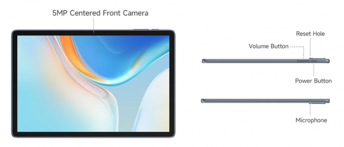 Tablet Ulefone Tab W10, Szürke, 10.1″ HD+ 60Hz, 8GB RAM (4GB + 4GB bővíthető), 128GB ROM, Android 14, Unisoc T606, 6600mAh, 10W, WiFi Dual-Band, Dual SIM [7]