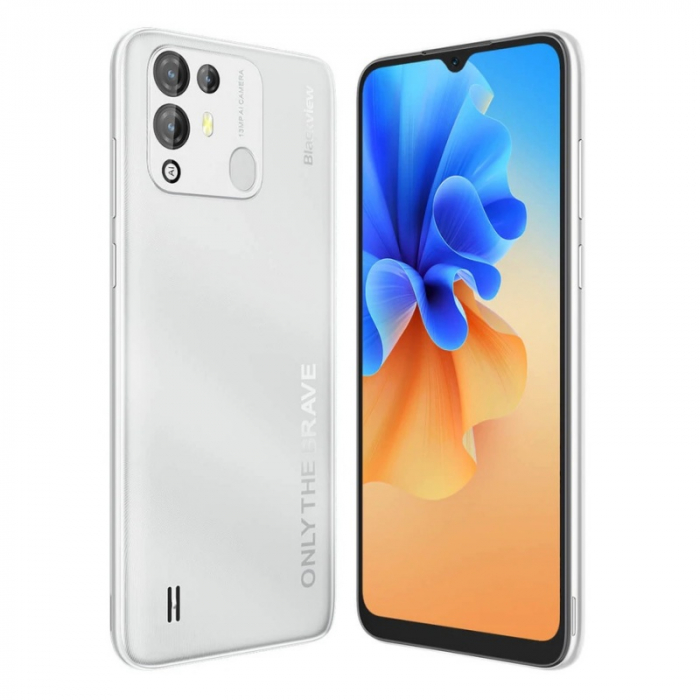 Mobiltelefon Blackview A55 Pro Fehér, 4G, IPS 6,528" Waterdrop, 4GB RAM, 64GB ROM, Android 11, Helio P22 OctaCore, 4780mAh, Dual SIM [8]