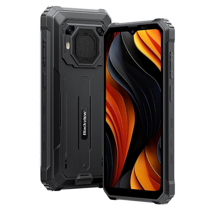 Mobiltelefon Blackview BV6200 Plus Fekete, 4G, 6,56" HD+ IPS, 3W Hangszóró, 24GB RAM (8GB + 16GB bővíthető), 256GB ROM, Android 14, Unisoc T606, NFC, 11000mAh, 18W, Dual SIM [4]