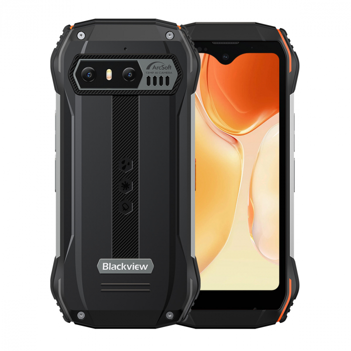 Mobiltelefon Blackview N6000SE Narancssárga 4G, IPS 4,3", 13MP, 12GB RAM (4GB + 8GB bővíthető), 128GB ROM, Android 13, 3700mAh, Dual SIM [2]