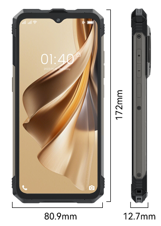 Mobiltelefon Cubot KingKong AX, fekete, 4G, 6,5" FHD+, 24 GB RAM (12GB + 12GB bővíthető), 256 GB ROM, Android 14, MT6789(G99), 100MP+32MP, NFC, OTG, 5100mAh, Dual SIM [2]