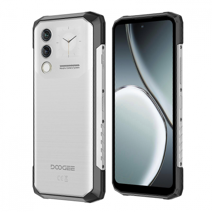 Mobiltelefon Doogee Blade 10 Max, Ezüst, 4G, 6.56" HD+ 90Hz, 20GB RAM (8GB + 12GB bővíthető), 256GB ROM, 50MP, Spreadtrum T606, Android 14, 10300mAh, Arcazonosítás, NFC, Dual SIM [2]