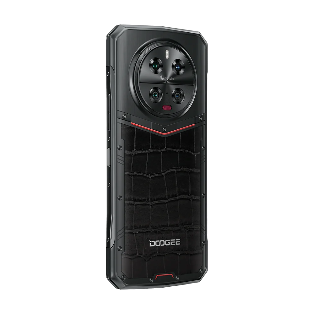 Doogee DK10 Mobiltelefon, Fekete Bőr, 5G, 6,67" 120Hz 2K AMOLED, 32GB RAM (12GB + 20GB bővíthető), 512GB ROM, Android 13, Dimensity 8020, Morpho® Quad Camera, NFC, OTG, FM, 5150mAh, 120W, Dual SIM [5]