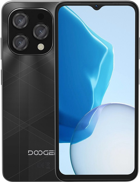 Doogee N55 Plus Okostelefon, Fekete, 4G, 6.56" HD+ 90Hz IPS, Android 14, 20GB RAM (8GB+12GB bővíthető), 128GB ROM, 13MP + 8MP kamerák, 5150mAh, Dual SIM [2]