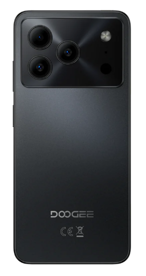 Doogee Note 56 Plus Mobiltelefon, Fekete, 4G, 6.56" HD+ IPS 90Hz, 48GB RAM (6GB + 42GB Bővített), 256GB ROM, 50MP, Android 16, Unisoc T7225, Gemini AI, NFC, 6150mAh, 18W, Két SIM [2]