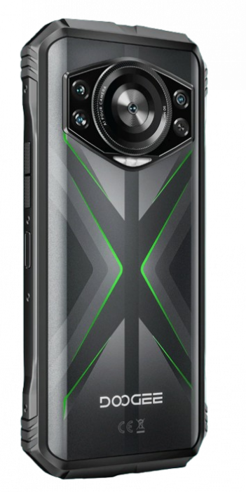 Doogee S118 mobiltelefon, Zöld, 4G, 6,72” FHD+ 120Hz IPS kijelző, 32GB RAM (12GB + 20GB bővíthető), 512GB ROM, Android 14, Helio G100 nyolcmagos, 50MP+32MP, 10800mAh, 33W, Dual SIM [2]