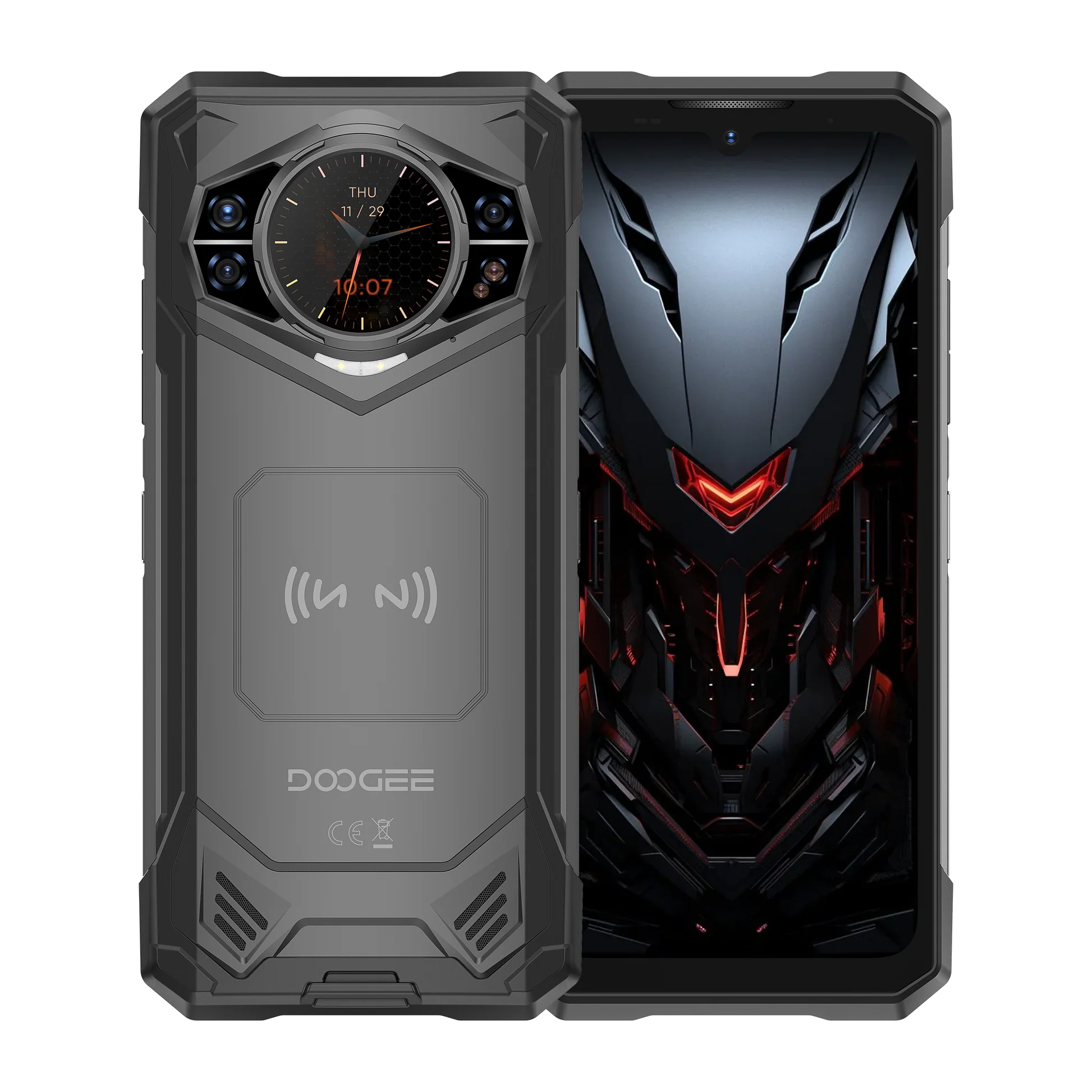 Doogee S200X VIP Mobiltelefon, Szürke, 5G, Kettős kijelző 6.72"+1.32", AMOLED, 32GB RAM (12GB+20GB bővíthető), 256GB ROM, 100MP, Android 14, Dimensity 7050, 10100mAh, Fejhallgató, Dual SIM [2]