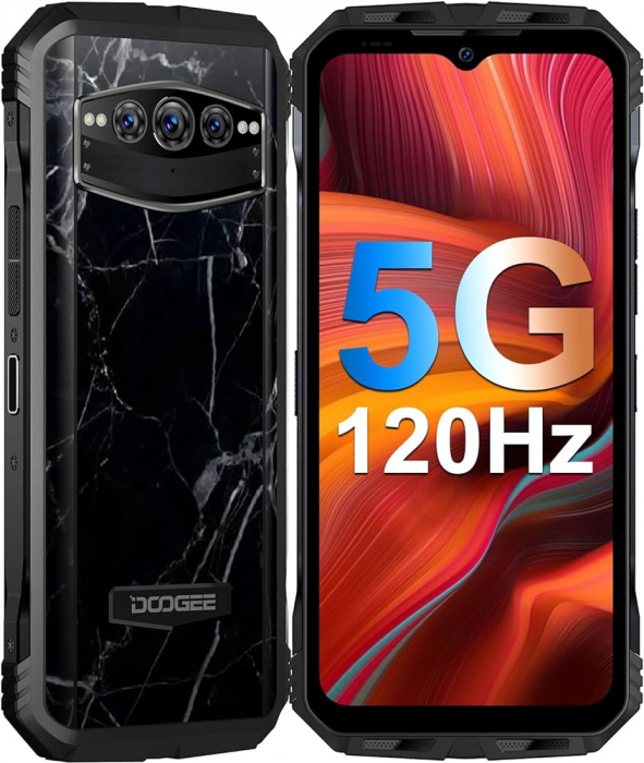 Mobiltelefon Doogee V30T Marble 5G, 6,58" IPS FHD+ Kijelző, 20GB RAM (12GB + 8GB bővíthető), 256GB ROM, Android 12, Octa-Core, 10800mAh, NFC, Dual SIM [2]