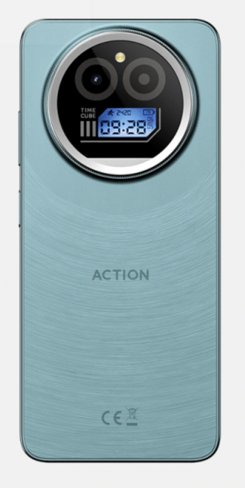 Mobiltelefon F150 Action A5 Pro Kék, 4G, 6.88" HD+, 8GB RAM (3GB + 5GB bővíthető), 256GB ROM, Android 15 Go, Octa-Core, Face ID, 16MP kamera,  5100mAh, Dual SIM [3]