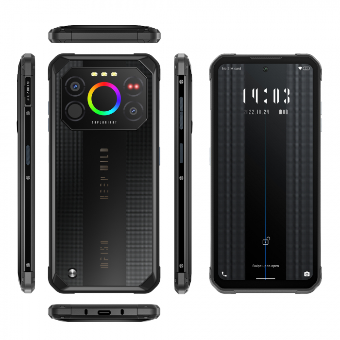 Telefon mobil F150 Air1 Ultra Plus Negru, 4G, 6.8" FHD+, Night Vision, 12GB RAM, 256GB ROM, Android 12, MTK G99, NFC, 7000mAh, Dual SIM [2]