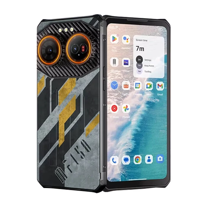 Telefon mobil F150 Air3 Doodle, Rugged ultra slim, 5G, Dynamic Island, 6.6"  HD+, 24GB RAM (12GB + 12GB extensibili), 512GB ROM, Camera 100MP, Night Vision 20MP, 30W [5]