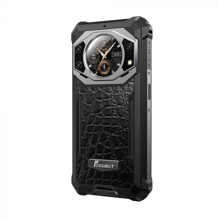 Mobiltelefon FOSSiBOT F101 Pro, Szürke , 4G, Dual Display, 5.45" HD+ IPS 1.32", 15GB RAM (8GB + 7GB bővíthető), 128GB ROM, 24MP+8MP, Android 13, MT8788 Octa Core, NFC/HAC, 10600mAh, 18W, Dual SIM [6]