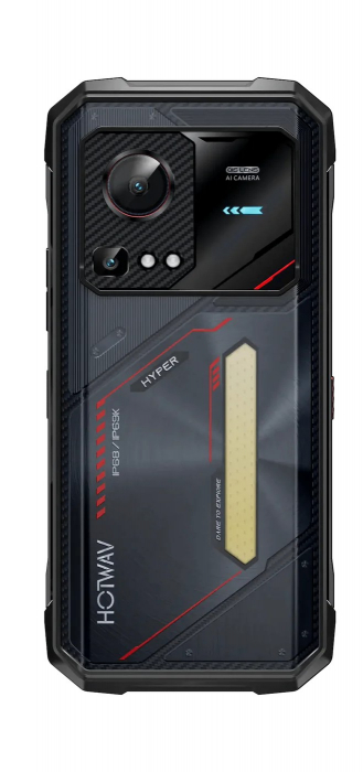 Mobiltelefon HOTWAV Hyper 7S, Piros, 5G, 6.6″ HD+ IPS 120 Hz, 16GB (4 GB+12 GB Bovitheto), 256 GB ROM, 21 MP, Android 15, Unisoc T8200, Camping Light & Dinamikus RGB, 10800 mAh, 20 W, Dual SIM [3]