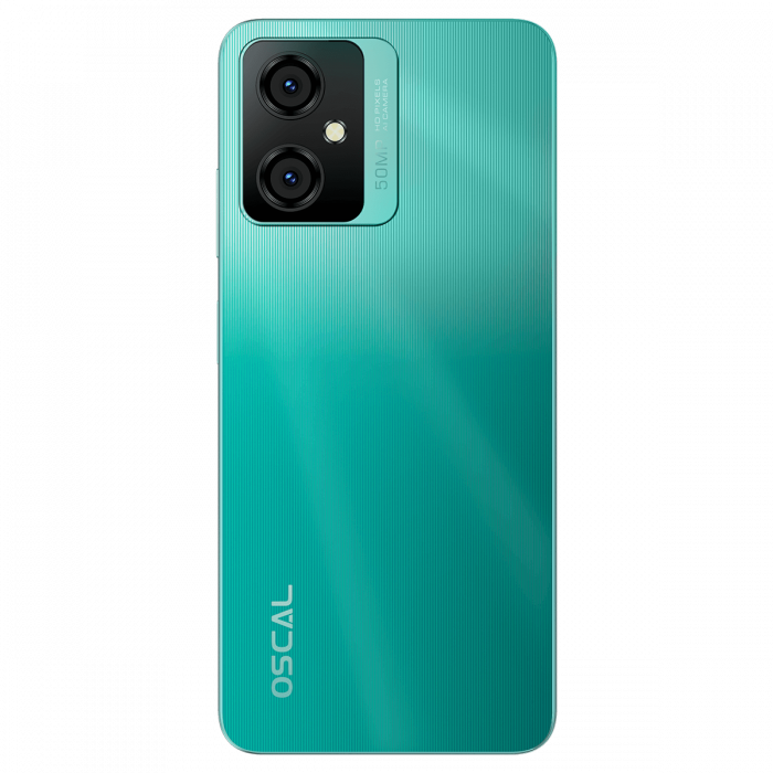 Mobiltelefon Oscal TIGER 10 Green, 4G, 6.56" HD+, 16GB RAM (8GB + 8GB bővíthető), 256GB ROM, 50MP, Android 13, Unisoc T606, 5180mAh, Dual SIM [2]