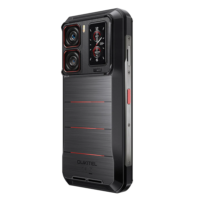 Mobiltelefon Oukitel WP300, Fekete, 5G, 6.78" FHD+ LCD, 120Hz, Moduláris Okosóra és Lámpa, 36GB RAM(12GB+24GB bővíthető), 512GB ROM, Android 15, Dimensity 7050, 108MP+32MP, 16000mAh, 45W, Dual SIM [3]