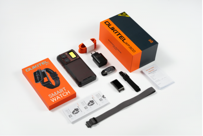 Mobiltelefon Oukitel WP300, Piros, 5G, 6.78" FHD+ LCD, 120Hz, Moduláris Okosóra és Lámpa, 36GB RAM(12GB+24GB bővíthető), 512GB ROM, Android 15, Dimensity 7050, 108MP+32MP, 16000mAh, 45W, Dual SIM [3]