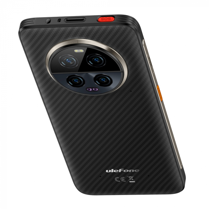 Ulefone Armor 23 Ultra 5G Mobiltelefon, Fekete, műholdas kommunikáció, 6,78" LCD FHD+ 120 Hz, 24 GB RAM (12 GB + 12 GB bővíthető), 512 GB ROM, Android 13, MediaTek MT6891, 64 MP Night Vision, 5280mAh, 120W [4]