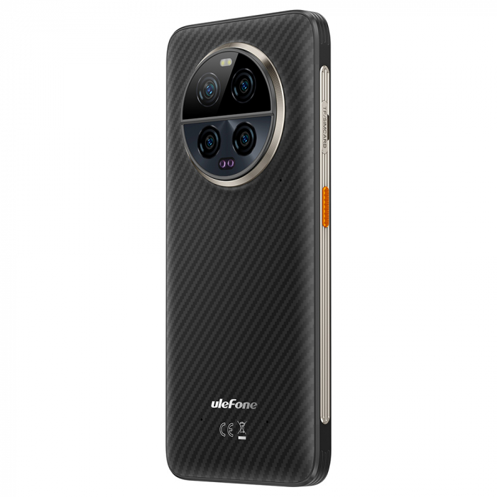 Ulefone Armor 23 Ultra 5G Mobiltelefon, Fekete, műholdas kommunikáció, 6,78" LCD FHD+ 120 Hz, 24 GB RAM (12 GB + 12 GB bővíthető), 512 GB ROM, Android 13, MediaTek MT6891, 64 MP Night Vision, 5280mAh, 120W [20]