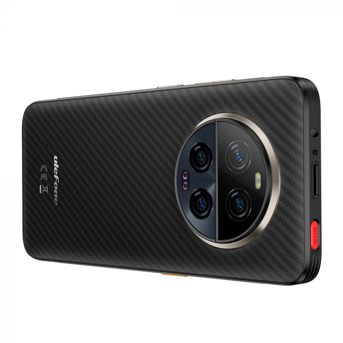 Ulefone Armor 23 Ultra 5G Mobiltelefon, Fekete, műholdas kommunikáció, 6,78" LCD FHD+ 120 Hz, 24 GB RAM (12 GB + 12 GB bővíthető), 512 GB ROM, Android 13, MediaTek MT6891, 64 MP Night Vision, 5280mAh, 120W [13]