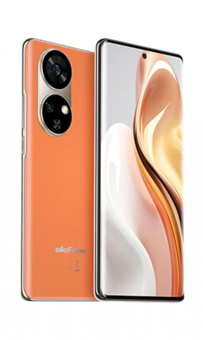 Ulefone Note 17 Pro Mobiltelefon Narancssárga, 4G, 6,78" 3D Amoled, 24GB RAM (12GB + 12GB bővíthető), 256GB ROM, Android 13, 108MP+32MP, MediaTek Helio G99, NFC, 5050mAh, 33W, Dual SIM [6]
