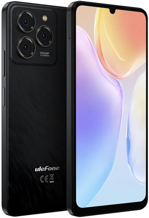 Mobiltelefon Ulefone Note 20 Pro, Szaten Fekete, 4G, 6.75'' HD+, Android 14, 8 GB RAM (4 GB + 4 GB bővíthető), 256GB ROM, 50MP hatlapi + 8MP elolapi kamera, 6000mAh, Dual SIM [2]