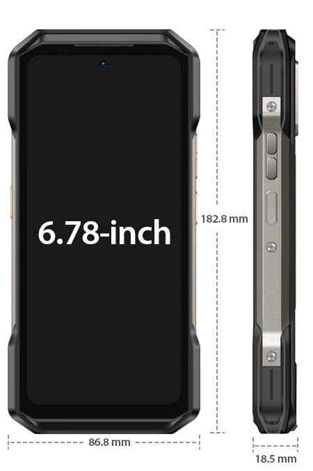 Mobiltelefon Ulefone Armor 27T Pro, Fekete, Felújított, 5G, FLIR Termokamera, Éjjellátó Kamera 64MP, 6,78" FHD+ 120Hz, 24GB RAM (12GB + 12GB bővíthető), 256GB ROM, Android 14, 10600mAh, Dual SIM [3]