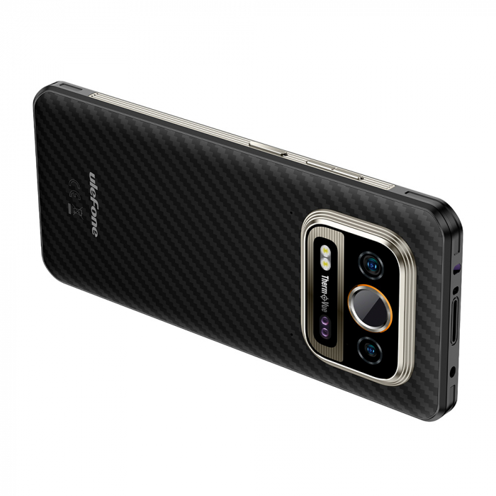 Mobiltelefon Ulefone Power Armor 25T Pro fekete, 5G, 6,78" IPS kijelző, 14GB RAM (8GB + 6GB bővíthető), 256GB ROM, 50MP + 64MP kettős kamera, hőkamera, Android 14, Dimensity 6300, Dual SIM [10]