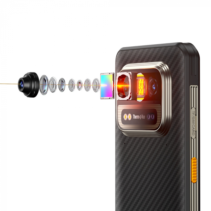 Mobiltelefon Ulefone Power Armor 25T Pro fekete, 5G, 6,78" IPS kijelző, 14GB RAM (8GB + 6GB bővíthető), 256GB ROM, 50MP + 64MP kettős kamera, hőkamera, Android 14, Dimensity 6300, Dual SIM [20]