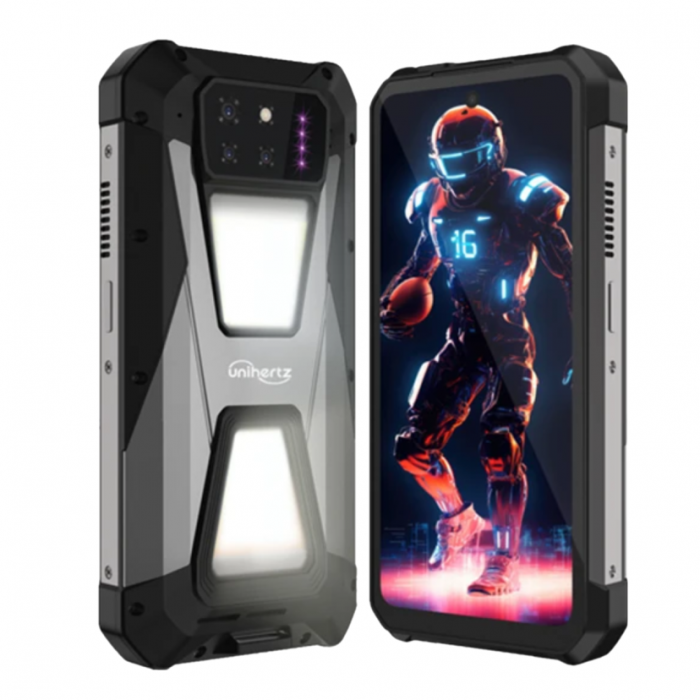 Mobiltelefon Unihertz 8849 Tank 3S, 5G, DLP videó projektor 100 lumen, 6,79" 2,4K FHD+ 120Hz, 24GB RAM (12GB + 12GB bővíthető), 256GB ROM, Android 14, 64MP éjszakai látás, 15600mAh akkumulátor, Dual SIM [2]