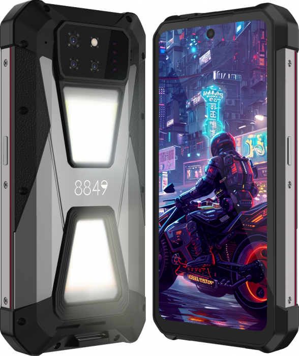 Mobiltelefon Unihertz 8849 Tank Shark, 5G, 6,79" 2.4K FHD+ 120Hz, 24GB RAM (12GB + 12GB bővíthető), 256GB ROM, Android 14, 64MP éjjellátó, 15600mAh, Dual SIM [6]