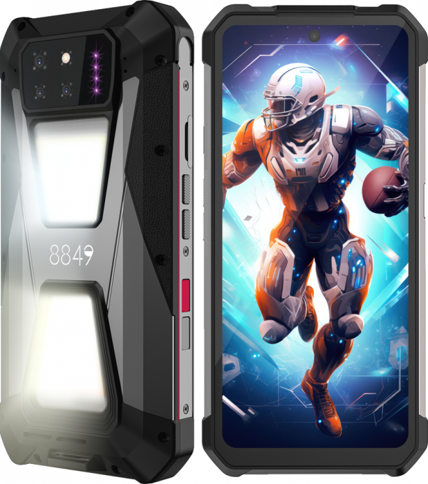 Mobiltelefon Unihertz 8849 Tank Shark, 5G, 6,79" 2.4K FHD+ 120Hz, 24GB RAM (12GB + 12GB bővíthető), 256GB ROM, Android 14, 64MP éjjellátó, 15600mAh, Dual SIM [7]