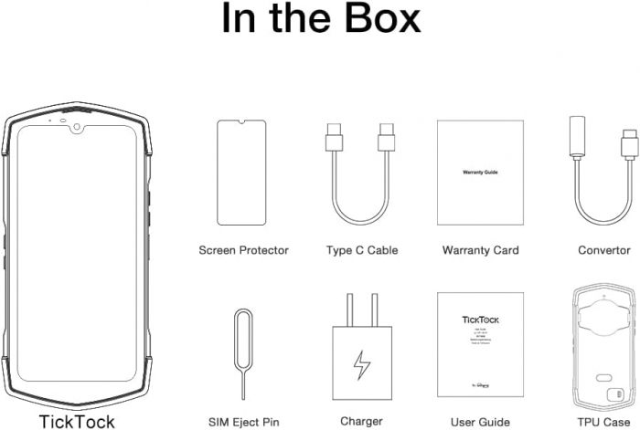 Mobiltelefon Unihertz TickTock, 5G, strapabíró Dual Screen 6,5" + 1,3" LCD, 8GB RAM, 128GB ROM, Android 11, Méret: 700, 6000mAh, Dual SIM [4]