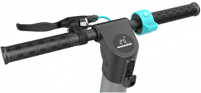 Összecsukható Elektromos Roller iSEN X7 Pro 2025 Ezüst, Alkalmazás, BT, 10", 350W Motor, Max. Hatótávolság 25km, akár 32km/h sebességgel, Leválasztható Akkumulátor [5]