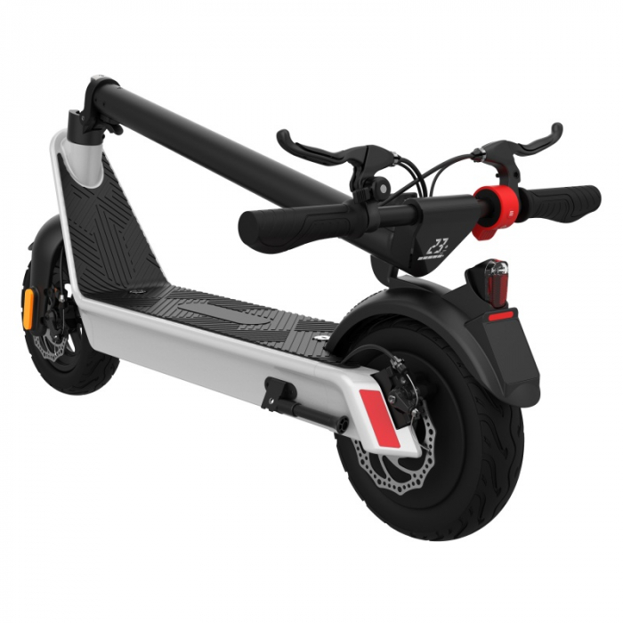 Összecsukható elektromos robogó iSEN X9 Pro Feher, 10 hüvelykes, 1100 W, maximális autonómia 100 km, sebesség akár 40 km/h, kivehető akkumulátor 48V15.6A [7]