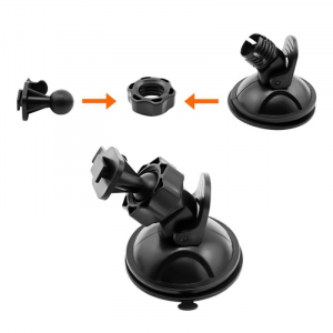 Rendszerek (kamerák) videofelügyelet - Tapadókorong tartó Xiaomi Yi DVR Dashcam autós kamerához 360°-os elforgatással