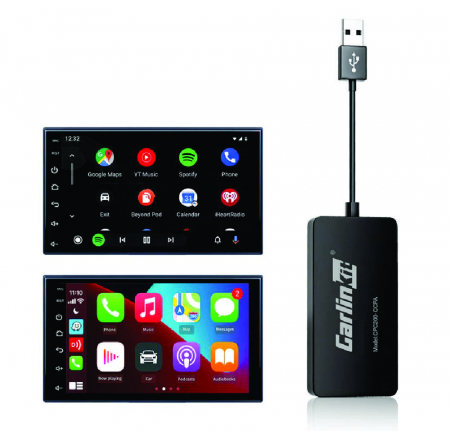 Adaptor USB wireless CarlinKit CPC200-CCPA Negru, WiFi 5G, Conectare prin cablu sau wireless, Kit auto integrat APK [2]