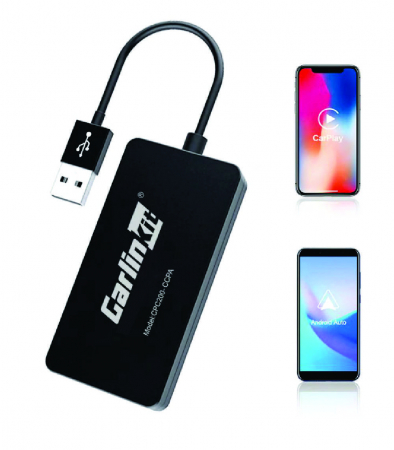 Az autó tartozékai - Adaptor USB wireless CarlinKit CPC200-CCPA Negru, WiFi 5G, Conectare prin cablu sau wireless, Kit auto integrat APK