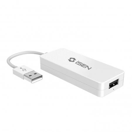 iSEN CCPM Fehér USB-adapter, Kábelcsatlakozás, LED jelző, Hangvezérlés [2]