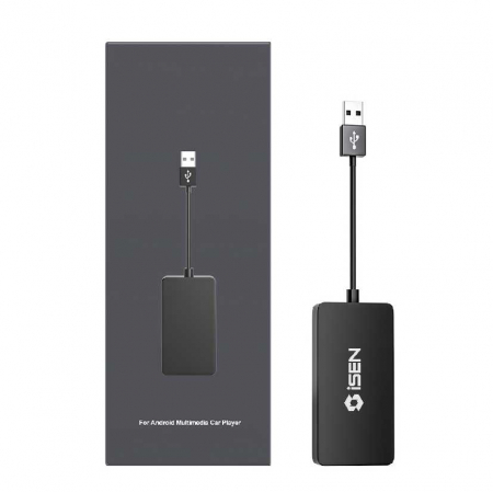 iSEN CCPA Fekete Vezeték nélküli USB-adapter, WiFi 5, Kábeles vagy Vezeték nélküli csatlakozás, Beépített Autós Készlet APK - DualStore [2]