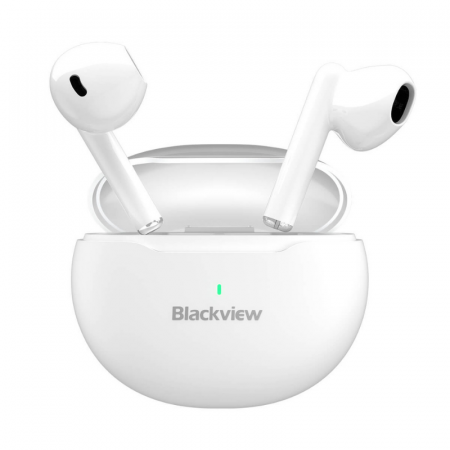 Vezeték nélküli fejhallgató - Casti wireless semi-in-ear Blackview AirBuds 6 Alb
