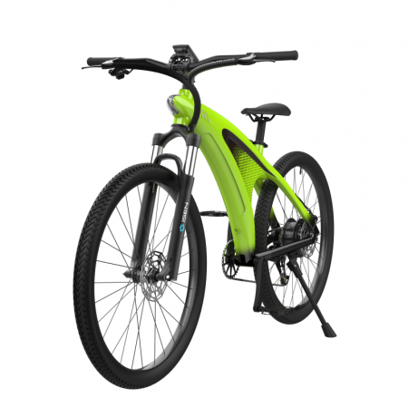 Elektromos kerékpár iSEN Q5 Zöld, 650W, 27.5" kerék, 9 sebességű Shimano, teljesen elektromos vagy asszisztált vezetés, 45km/h, levehető akkumulátor, IPX4 [7]