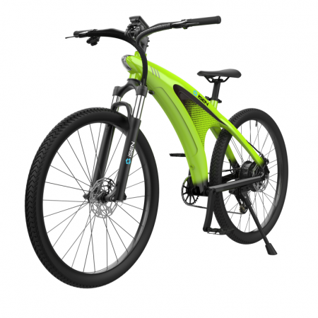 Elektromos kerékpár iSEN Q5 Zöld, 650W, 27.5" kerék, 9 sebességű Shimano, teljesen elektromos vagy asszisztált vezetés, 45km/h, levehető akkumulátor, IPX4 [2]