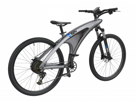 Elektromos kerékpár iSEN Q5 Szürke, 650 W, kerék 27,5", 9 Shimano sebesség, Teljesen elektromos vagy rásegített vezetés, 45 km/h, Kivehető akkumulátor, IPX4 [4]