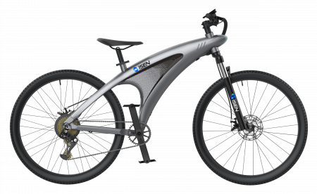 Elektromos kerékpár iSEN Q5 Szürke, 650 W, kerék 27,5", 9 Shimano sebesség, Teljesen elektromos vagy rásegített vezetés, 45 km/h, Kivehető akkumulátor, IPX4 [2]