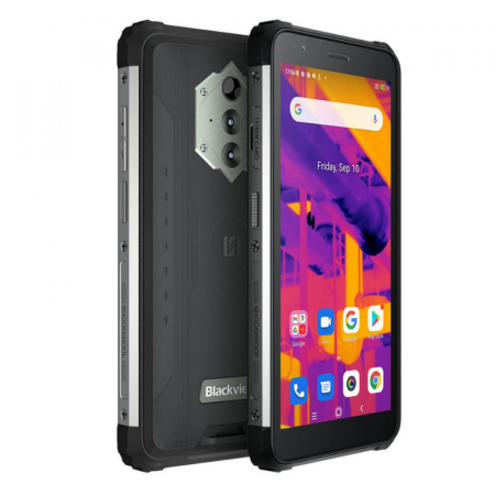 Blackview mobiltelefonok - Mobiltelefon Blackview BV6600 Pro Fekete, 4G, IPS 5.7", 4GB RAM, 64GB ROM, Android 11, Hőkamera, Helio P35, IP68, 8580mAh, Dual SIM